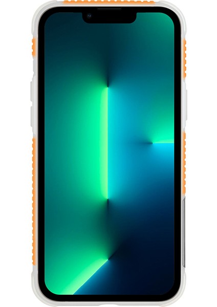 iPhone 13 Uyumlu Kılıf Skinarma Şeffaf Airbag Tasarımlı Keisha Kapak Turuncu fırsatları