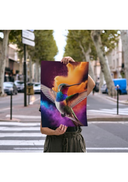 Çerçevesiz Poster Sinek Kuşu "rio"