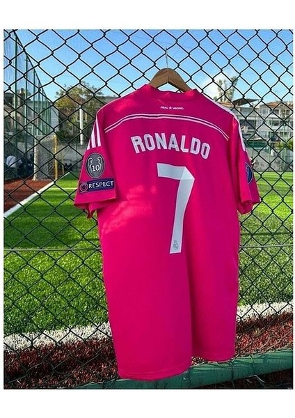#7 Cristiano Ronaldo Real Madrid 2014 Sezonu Cristiano Ronaldo Deplasman Forması Pembe fırsatları