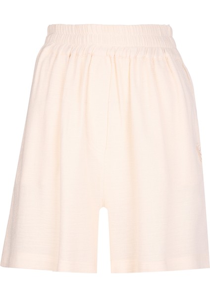 Beli Lastikli Viscon Cotton Şort