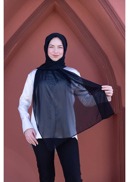 Shawl Kadın Siyah Boneli Şal