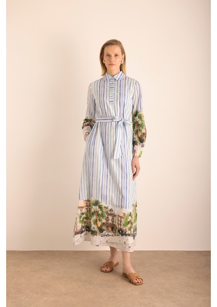 Desenli , Çizgili Cotton Elbise fiyatları