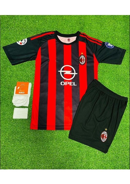 M.i.l.a.n 2007 Sezonu Paolo Maldini Nostalji Çocuk Forması 4'lü Set