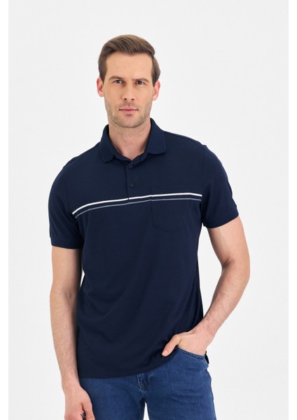 Erkek Polo Yaka, Çift Çizgili ,cepli T-Shirt fiyatları