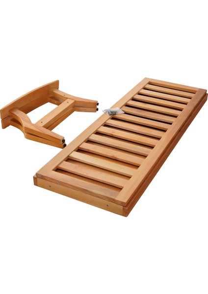 Üç Oturum Natural Balkon Bahçe Teras Ahşap Koltuk 3'lü Berjer Koltuk Kanepe Sandalye Sünger Gri Minder