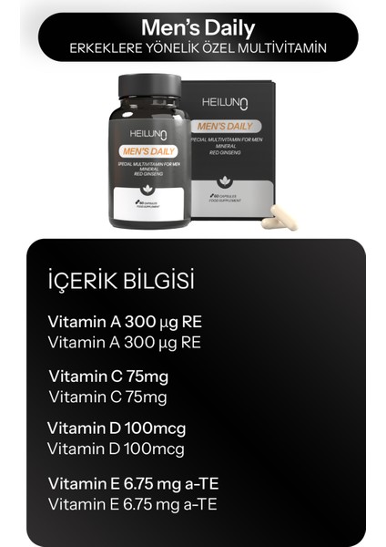 Men's Daily Erkeklere Özel Multivitamin 60 Kapsül modelleri