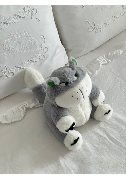 Çocuk Sevimli Asabi Kedi Oyun&uyku Arkadaşı Peluş Yastık Gri 25 cm fiyatları