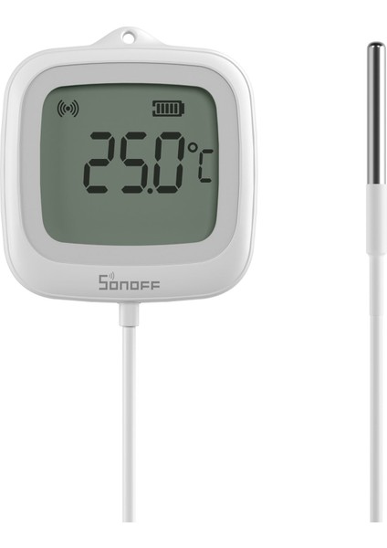 SNZB-02LD Zigbee IP65 LCD Ekranlı Problu Akıllı Sıcaklık Sensörü