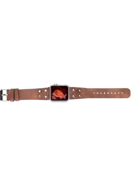 Apple Watch Uyumlu Deri Kordon Cross 42-44-45MM St TN02 modelleri