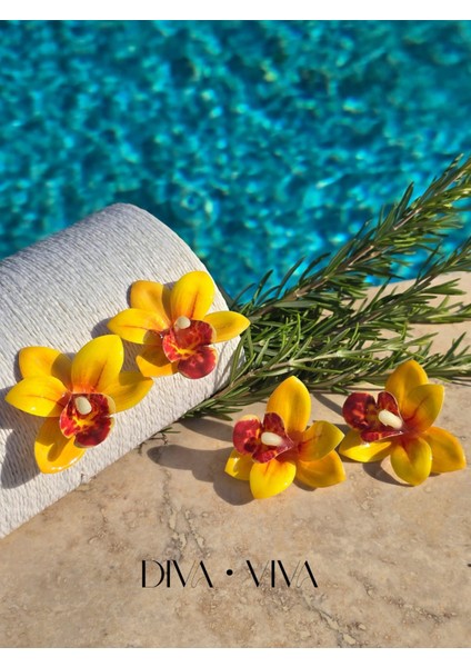 - Orchidée Kadın Küpe