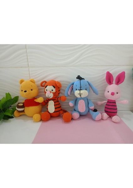 4'lü Amigurumi Oyun Arkadaşı Oyuncaklar Winnie ve Arkadaşları fiyatları