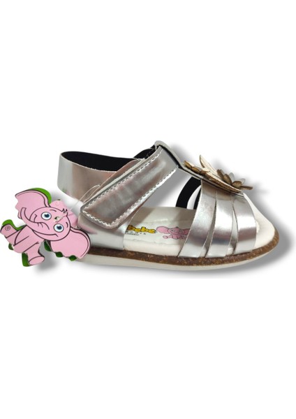 Şirinbebe 1657-20 Çift Çicekli Kız Çocuk Sandalet 21-25