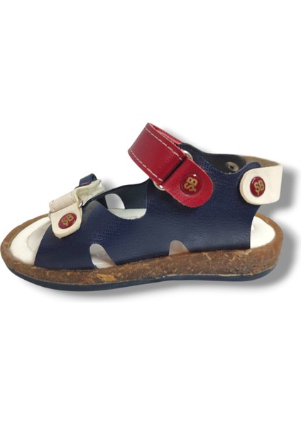 Şirinbebe 1660-20 Çift Cırt Tokalı Erkek Çocuk Sandalet Lacivert Kırmızı 21-25 modelleri