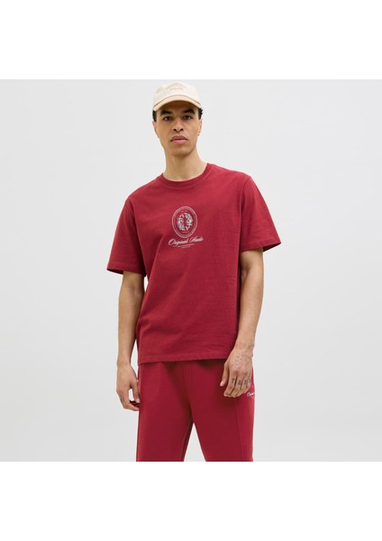 Erkek Kisa Kollu Baskili Tisört - Dia