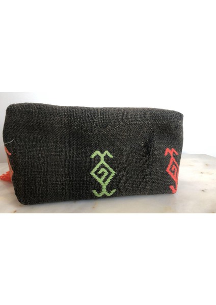 El Dokuması Kilimden Küçük Boy Çanta, Her Mevsim Kombinlerin Yıldızı Vintage Kilim Çanta