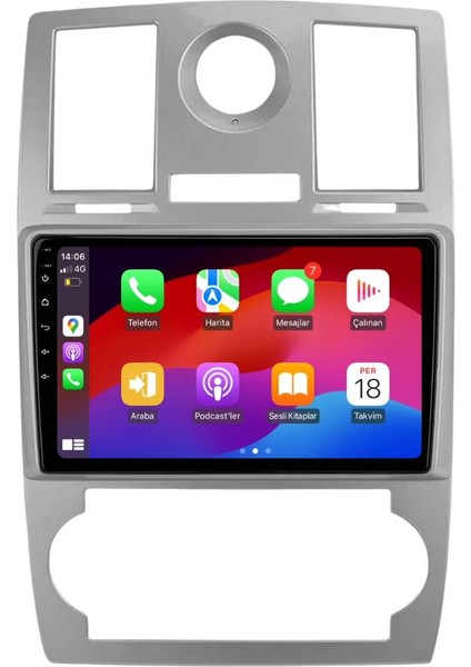 Chrysler 300C Android Multimedya Sistemi 4-64 For-X (2005-2007) C09013 Ön Kayıt Kamera Hediyeli