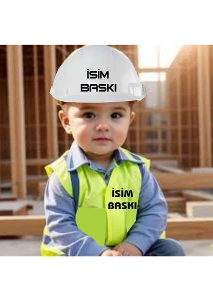 Çocuk Iş Güvenlik Yeleği Iş Bareti ( Isim Baskısını Soru Kısmından Iletebilirsiniz)
