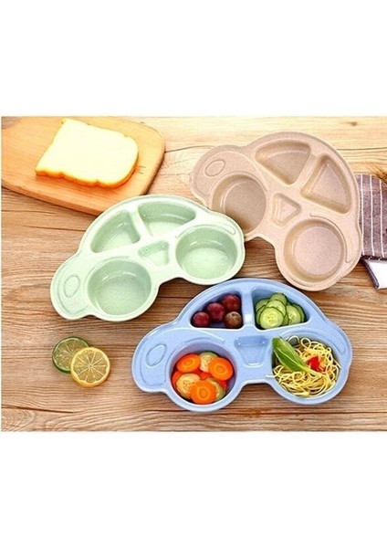 Buffer® Bebekler Için Araba Şeklinde Sevimli Mama Tabağı Çocuk Tabldot