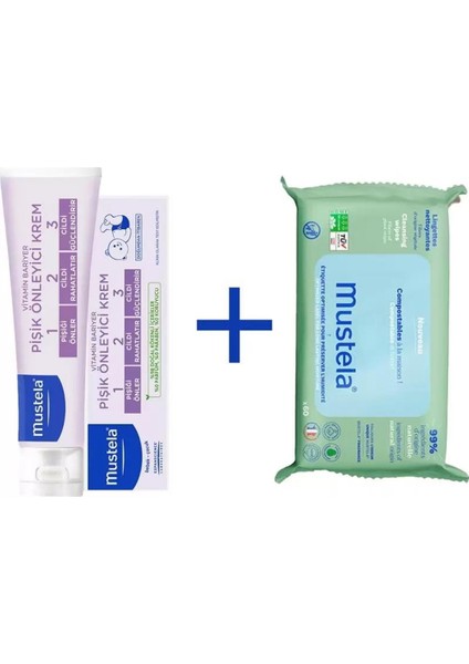 Vitamin Barrier 1-2-3 Cream 100ML + Kompost Edilebilir Islak Mendil 60 Yaprak