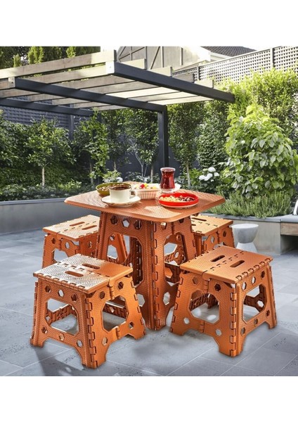 Katlanabilir Çok Amaçlı Plastik Masa ve Sehpa Seti, Kamp, Piknik, Oyun Için Uygun fiyatları