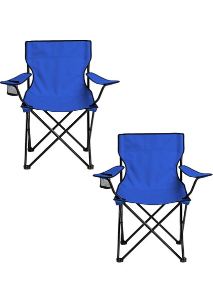 2'li Katlanır Kamp ve Piknik Sandalyesi, Mavi, Taşıma Çantalı, Renkli Set fiyatları