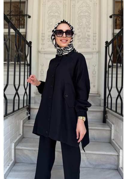Nurcan Çetin Pantolonlu Takım 25441 Siyah
