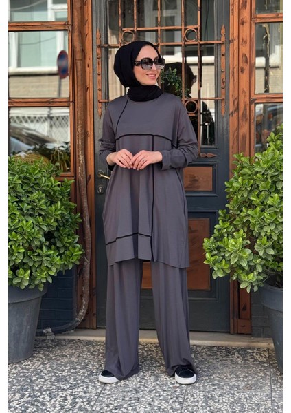 Pantolonlu Takım S-5931 Gri