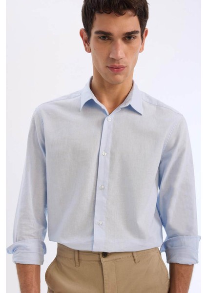 Açık Mavi Erkek Gömlek E0518AX/BE656