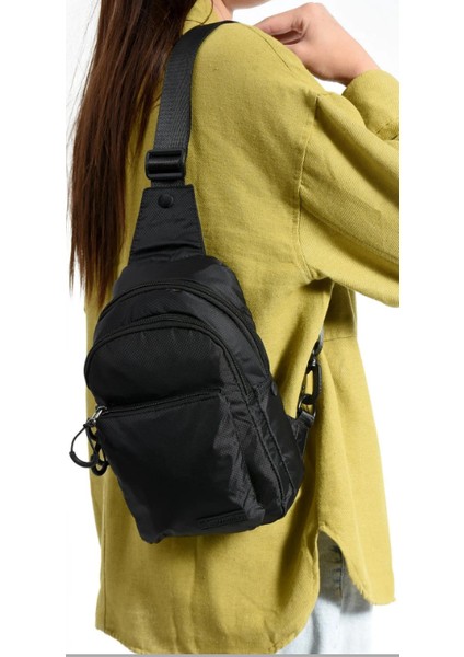 571 Collections Çanta Üç Bölmeli Unisex Göğüs (Bodybag) Çantası (Model: 571-9N)