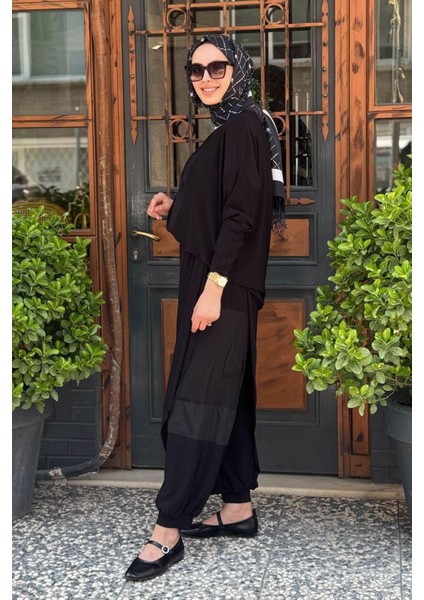Nurcan Çetin Pantolonlu Takım 24408 Siyah