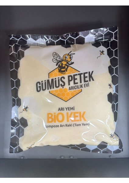 Gümüş Petek Bio Kek Arı Yemi (Ekstra Vitaminli) 1 Kilo (15 Adet)