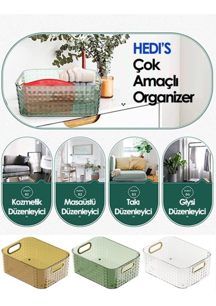 Çok Amaçlı Kahverengi Makyaj ve Takı Düzenleyici, Şık ve Kullanışlı Tasarım indirimleri