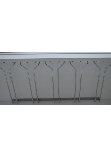 5 Bölmeli Krom V Metal Bardaklık, Şık ve Pratik Kadeh Askısı modelleri