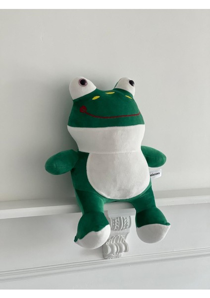 Çocuk Sevimli Kurbağa Oyun Arkadaşı Peluş Yastık Yeşil 40 cm fiyatları