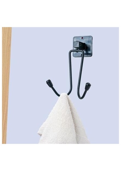 ® Kendiliğinden Yapışkanlı Siyah Paslanmaz Metal Bornoz ve Havlu Askılığı fiyatları