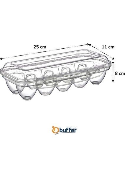 ® 10 Bölmeli Kilitli Kapaklı Yumurtalık Saklama Kutusu YU110 fiyatları
