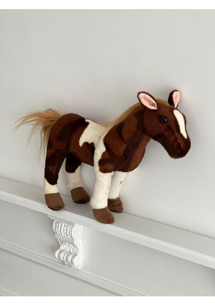 Çocuk Sevimli At Oyun&uyku Arkadaşı Peluş Yastık Kahverengi 35 cm modelleri