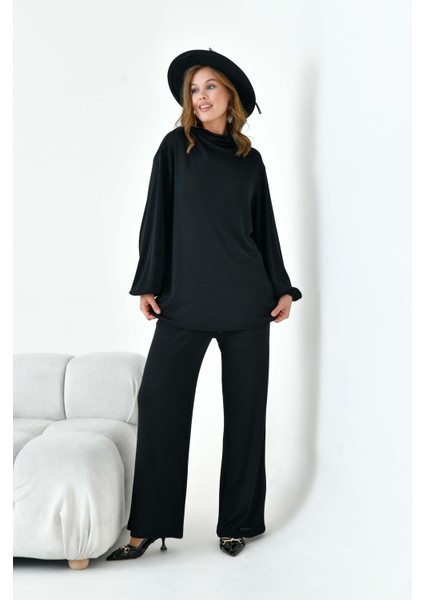 Kadın Dokuma Ikili Takım Siyah