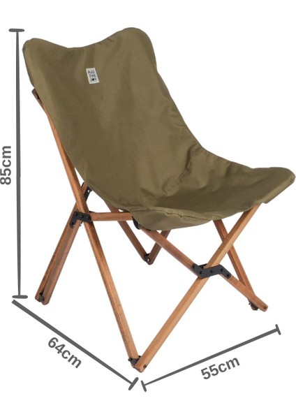 Ahşap Katlanır Masa ve Sandalye Seti, Haki Kılıf, 60X60X55 cm indirimleri