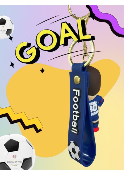 Anahtarlık Futbolcu Figür Ronaldo Messi 9 cm Hediyelik (1 Adet Gönderim Sağlanır.) fiyatları