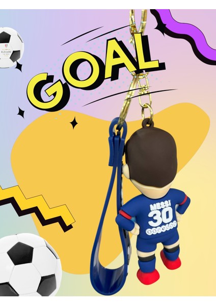Anahtarlık Futbolcu Figür Ronaldo Messi 9 cm Hediyelik (1 Adet Gönderim Sağlanır.) modelleri