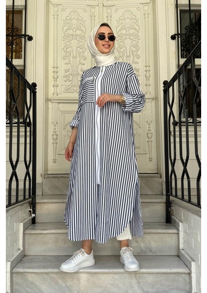Nurcan Çetin Tunik 25233 Lacivert