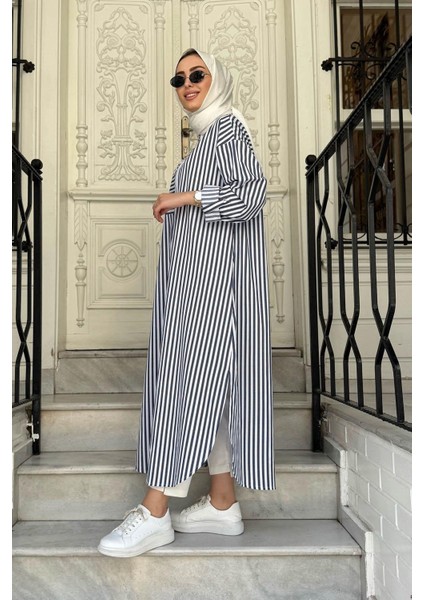 Nurcan Çetin Tunik 25233 Lacivert