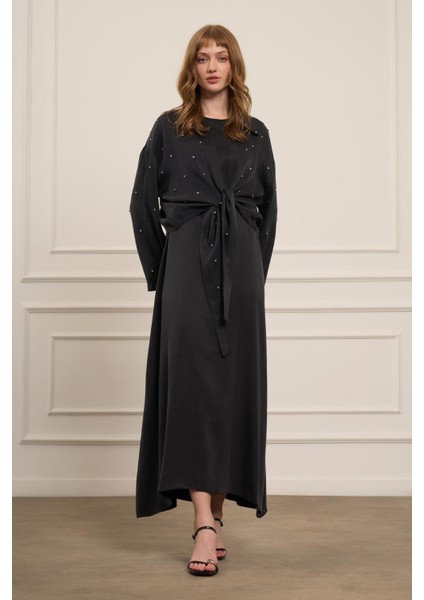 Kadın Cupra Taşlı Takım Siyah modelleri