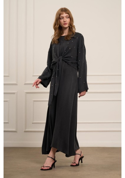 Kadın Cupra Taşlı Takım Siyah indirimleri