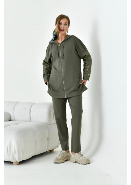 Kadın Kapitone Takım Haki fiyatları