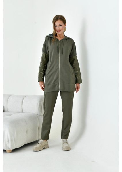 Kadın Kapitone Takım Haki indirimleri