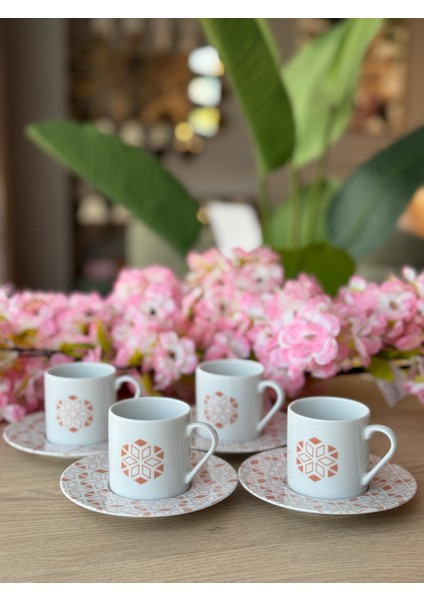 Tamina Desen3 8 Parça 4 Kişilik Kahve Fincanı 90CC