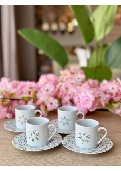 Tamina Desen2 8 Parça 4 Kişilik Kahve Fincanı 90CC fiyatları