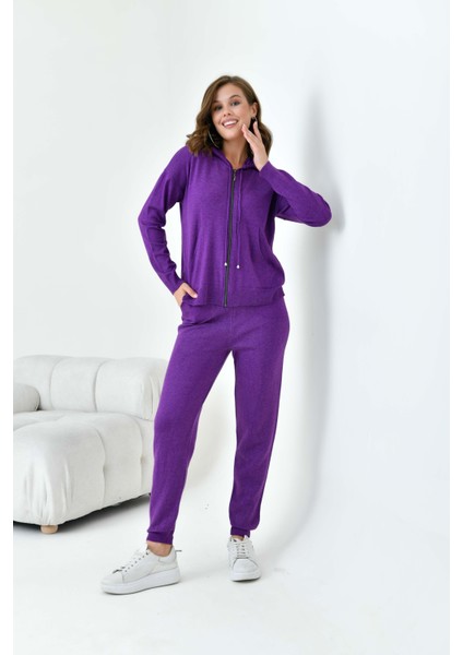 Kadın Fermuarlı Ikili Takım Mor fiyatları
